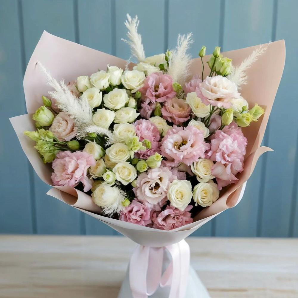 Букет цветов из: Альстромерии и Розы в Лисино-Корпус