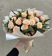 Букет Кремовые розы Латте в Лисино-Корпус