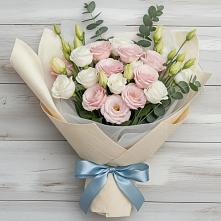 Букет цветов из:  Лизиантусы в Лисино-Корпус