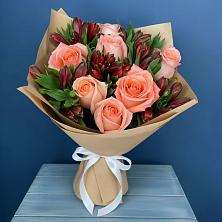 Букет цветов из:  Розы и Альстромерии в Лисино-Корпус