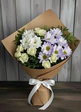 Букет цветов из:  Хризантемы и Розы в Лисино-Корпус