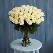Букет 51 Белая роза Эдлесс Лав в Лисино-Корпус