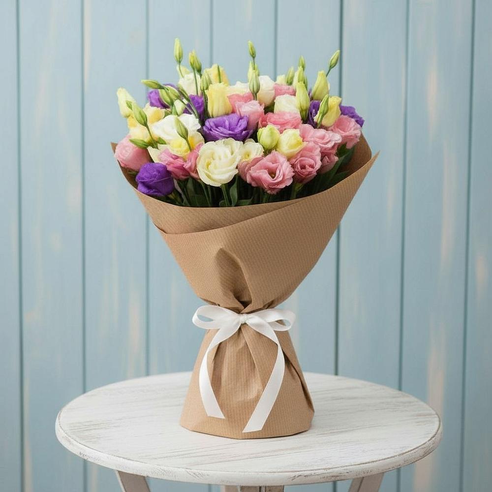 Букет цветов из: Лизиантусы в Лисино-Корпус