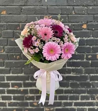 Букет цветов из:  Герберы и Хризантемы в Лисино-Корпус