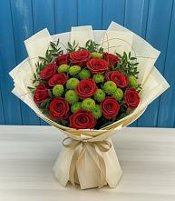 Букет цветов из:  Розы и Хризантемы в Лисино-Корпус