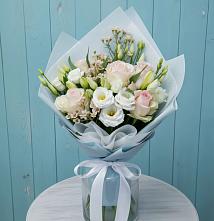 Букет цветов из:  Розы и Лизиантусы #REPLACE_PRED# Лисино-Корпус