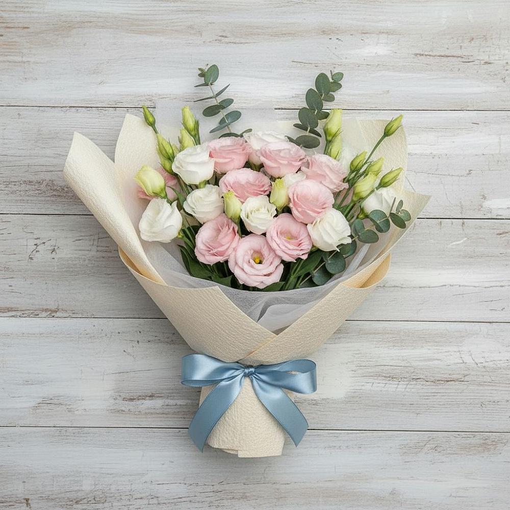 Букет цветов из: Лизиантусы в Лисино-Корпус